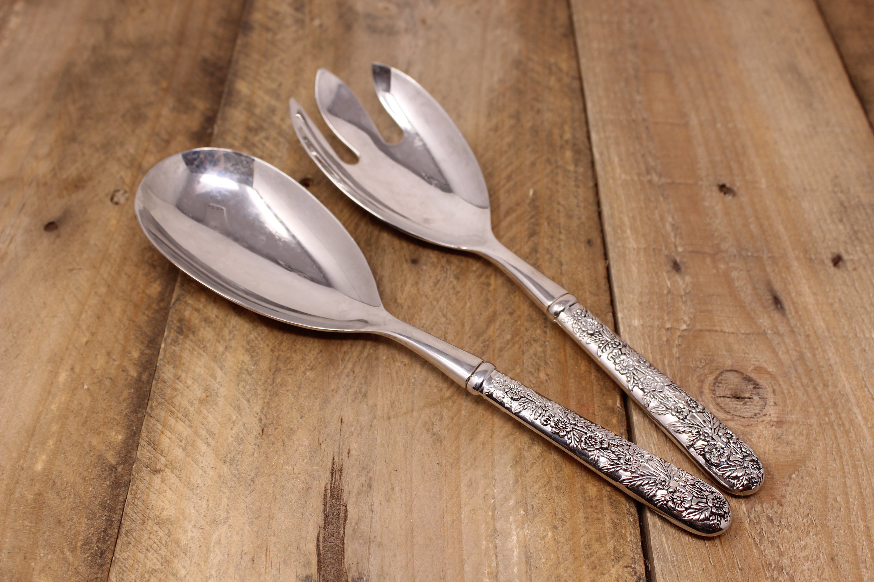Godinger Silver Plated Salad Serving Set Etsy Canada