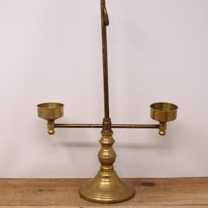 Vintage 2-Light Candelabra / Brass Double Candle Holder