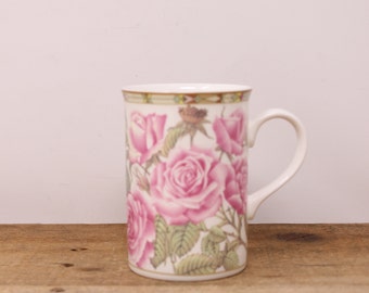 Vintage Pink Roses Mug  Royal Bone China -  Collector’s Mug