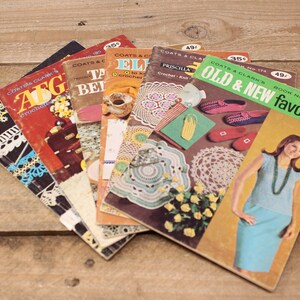 6 Vintage Coats & Clark - Pattern / Instruction Booklets