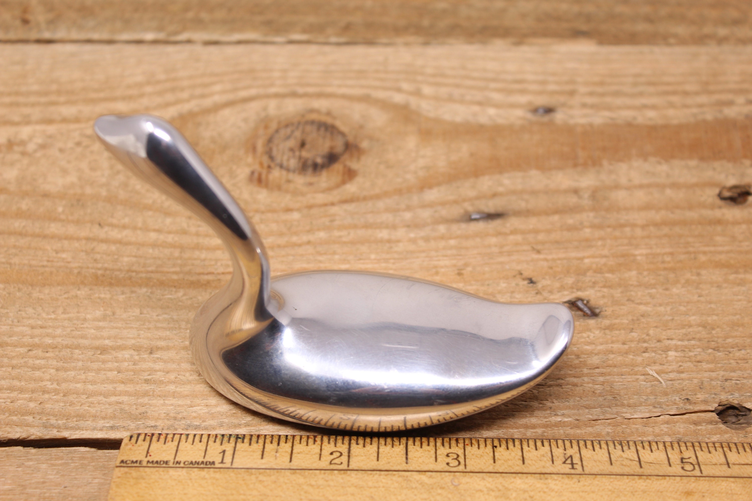 Buy Vintage Aluminum Hoselton Swan / Goose Sculpture — Hand Signed