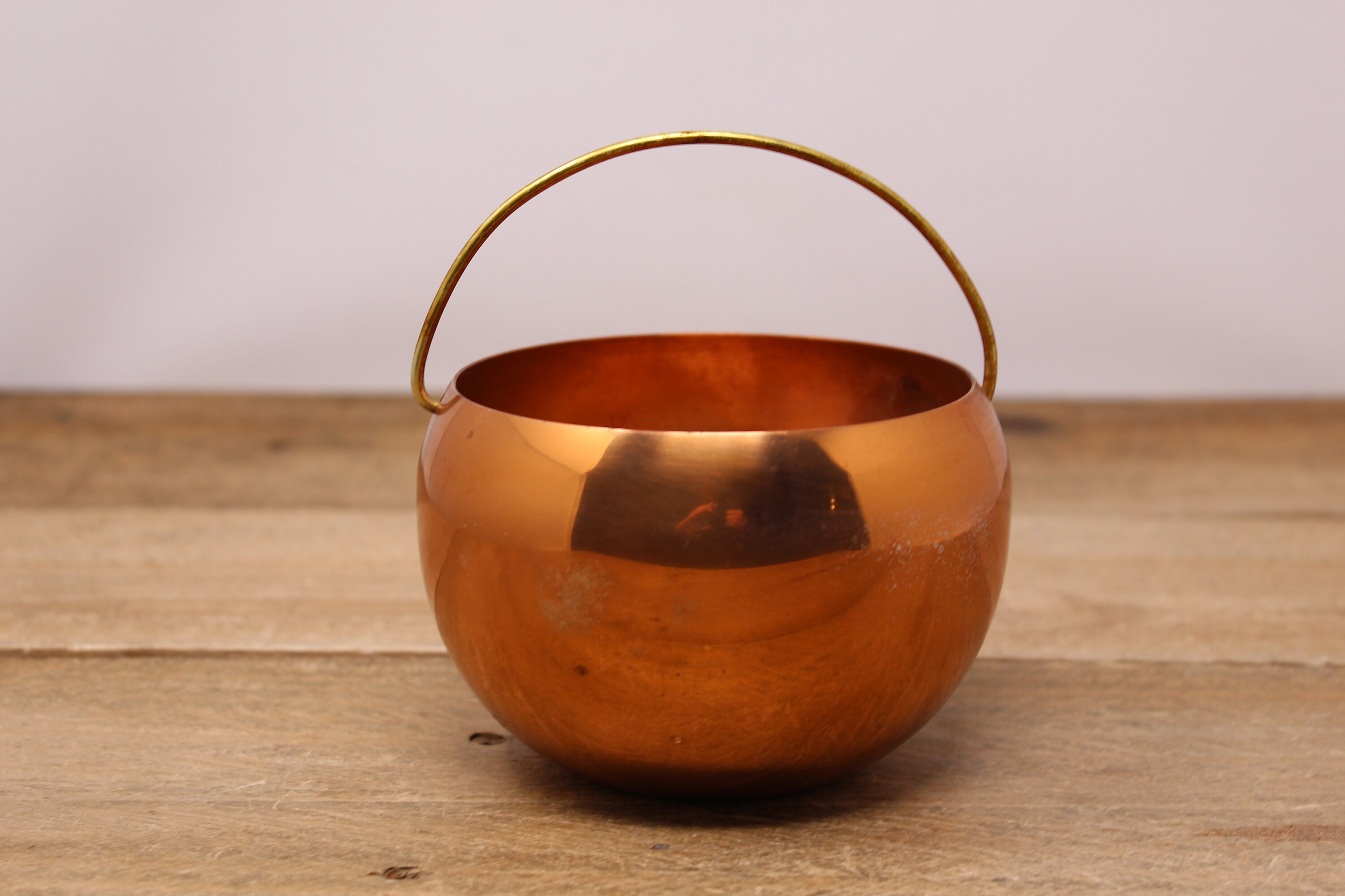 Copper ice cheap bucket with lid