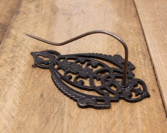Antique Cast Iron Wall Receipt Hook