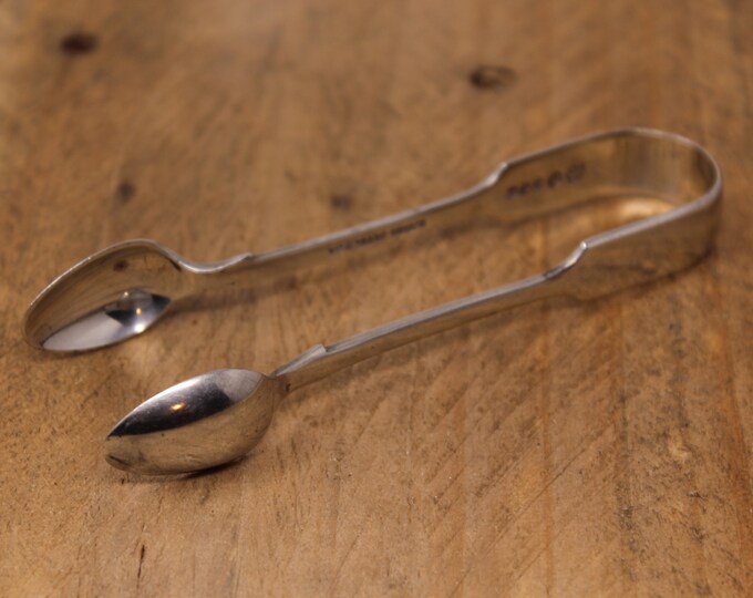 Daniel Arter Nevada Silver Sugar Tongs Etsy