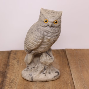 Heavy Stone Carved Owl