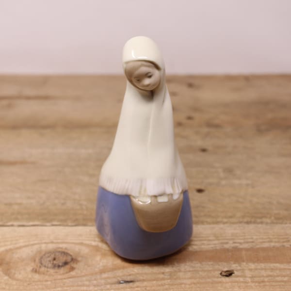 Vintage Rex Porcelain Figurine - Lady in Winter - Made in Valencia, Spain