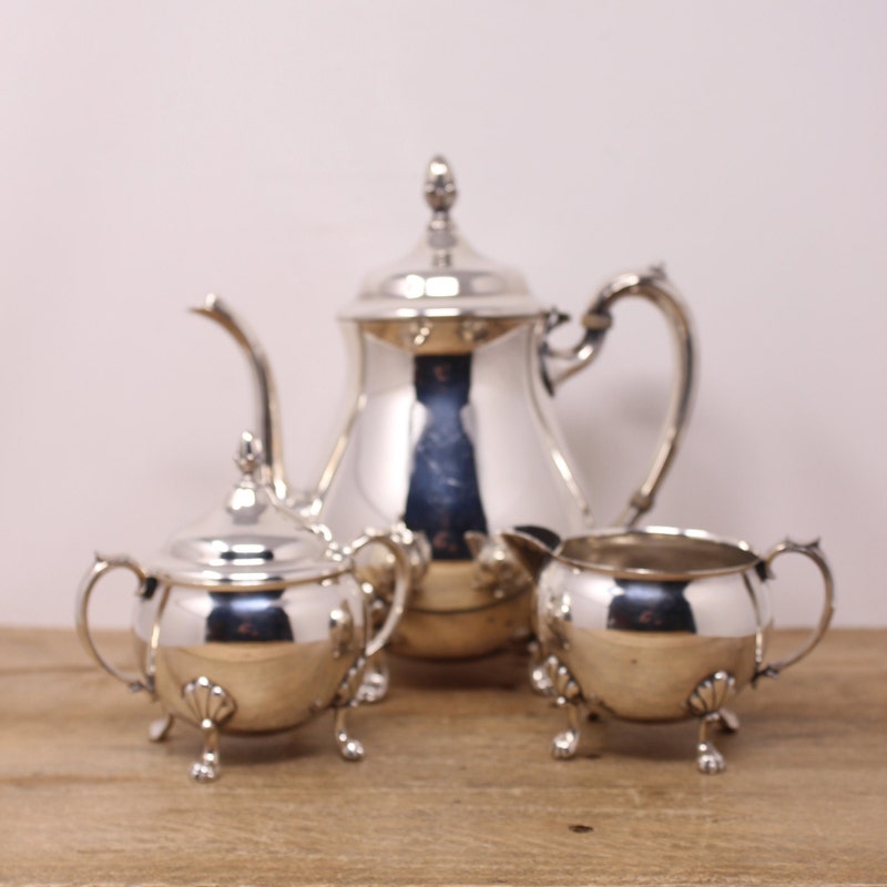 Silver Tea Set - Etsy