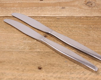 Vintage Frostfire - Community Stainless Flatware Set - 2 Modern Hollow Knives