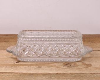 Vintage Wexford - Quarter Pound Butter Butter Dish by Anchor Hocking