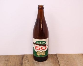 Vintage Labatt 50 Ale - 625ml - Beer Bottle - Paper Label - Etsy