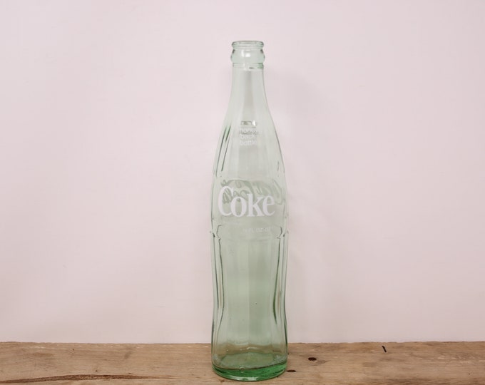 Vintage 1976 Green Glass Coke Bottle Marked Glasgow Mont 16 Oz. Etsy