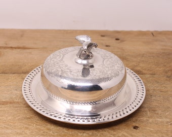 Wm A Rogers Silver Plated Butter Dish, Silver Plated Butter Dish