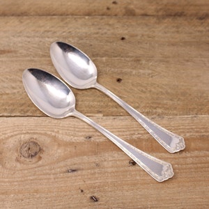Hampden – 1916 - Wm. Rogers & Son - 2 Vintage Serving Spoons