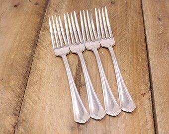 Set of 4 Puritan 1912 International S. Co. Dinner Forks