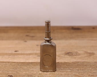 Vintage Metal Pocket Oiler with Mini Thumb Screw Cap