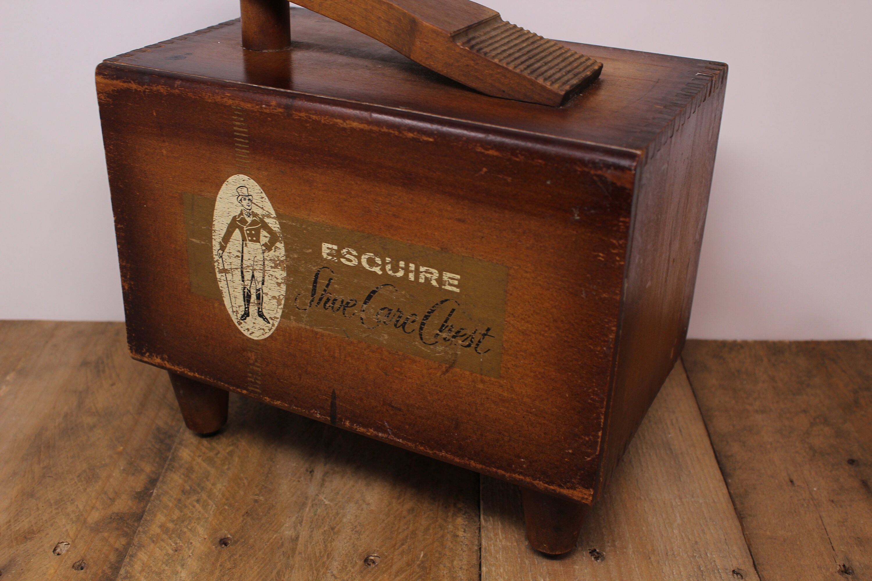Vintage Esquire Shoe Care Chest Etsy