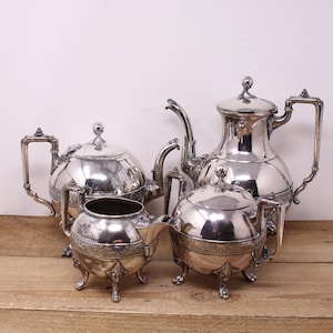 REED & BARTON ティーポット 1931 Antique Reed and Barton Silver Soldered Tea Pot, 079-H
