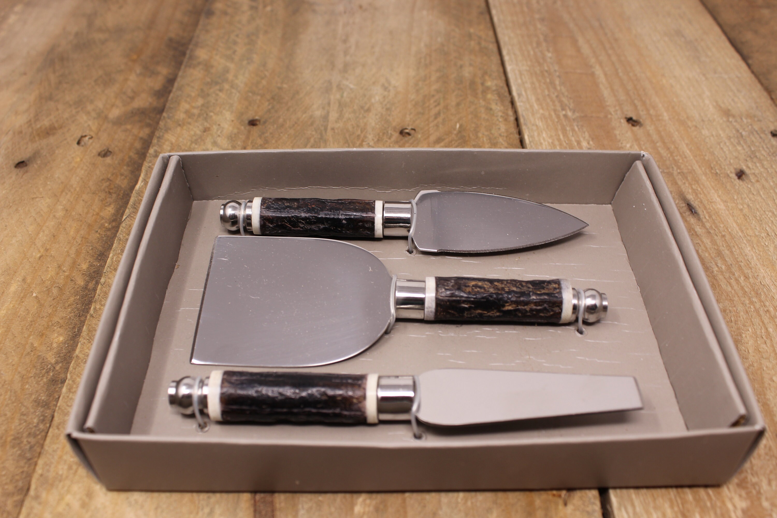 Vintage Abbott Charcuterie Cheese Knife Set Faux Wood Etsy