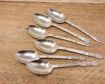 6 - Silver Plate - Priest / Apostle - Demitasse Silver Plate Spoons