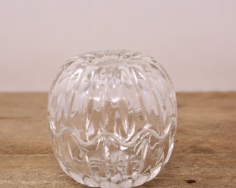 Vintage Tritschler Winterhal Round Crystal Covered Candy Dish / Covered Jewelry Box