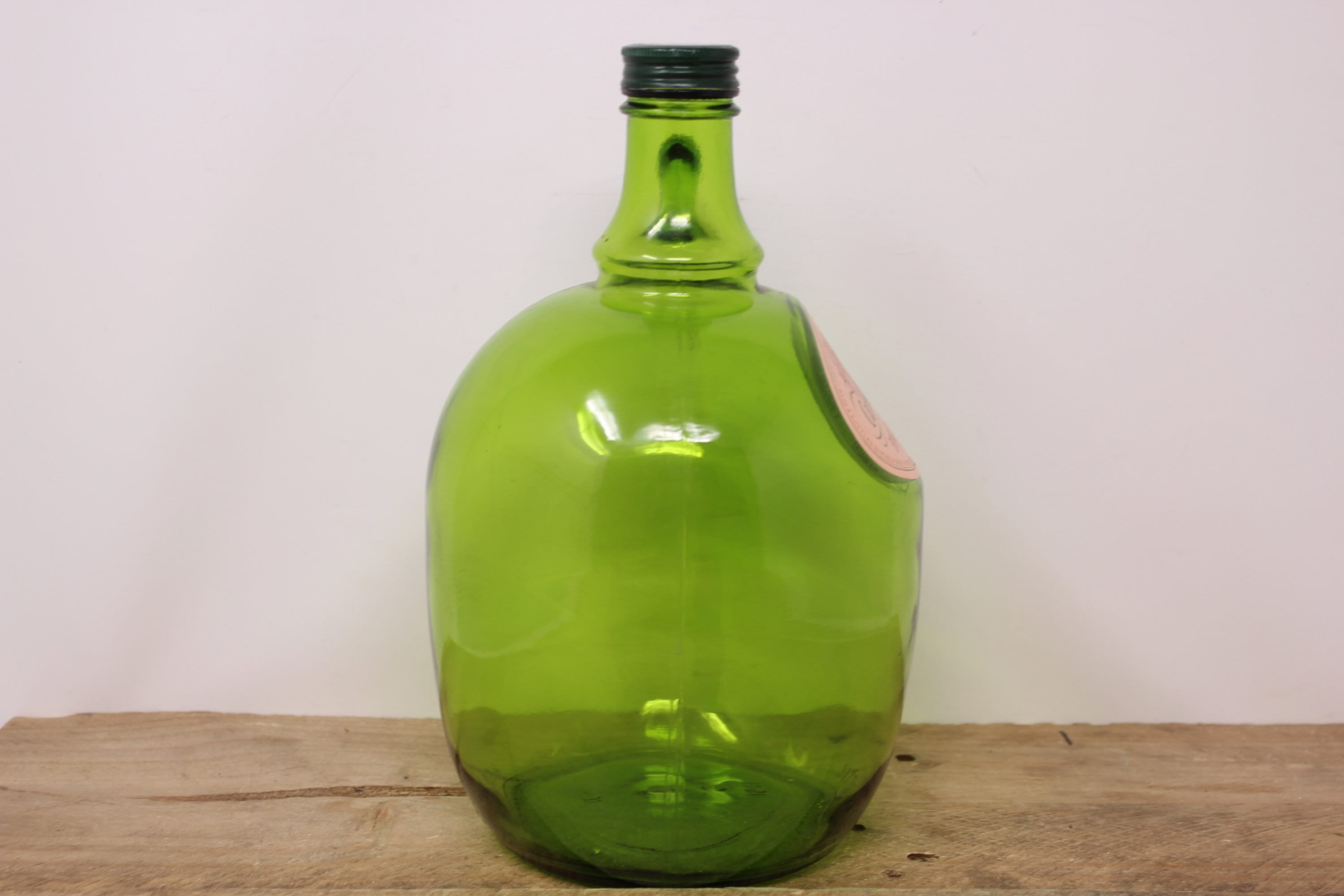 Vintage Carlo Rossi Green Glass Wine Jug - Finger-ringed Bottle, 3 Liter -  Etsy