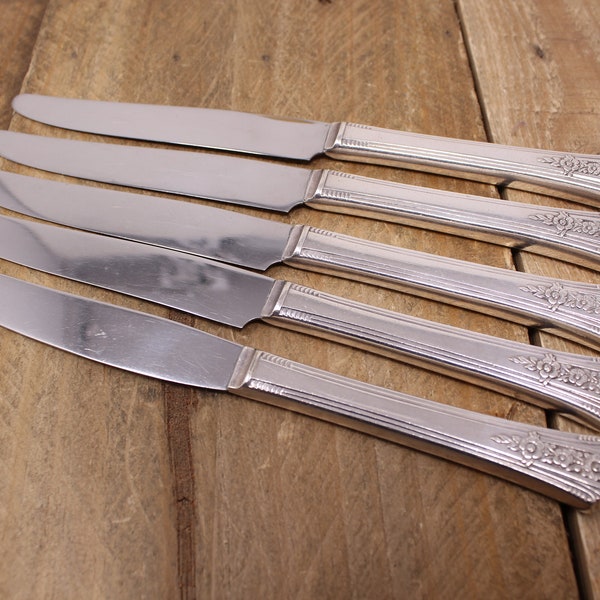 Fortune - Tudor Plate - 1939 - 5 French Solid Knives