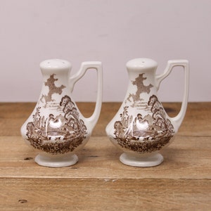 Vintage J&G Meakin - Romantic England - Salt and Pepper Shaker Set