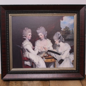 Sir Joshua Reynolds : The Ladies Waldegrave (1780) — Vintage Framed Print