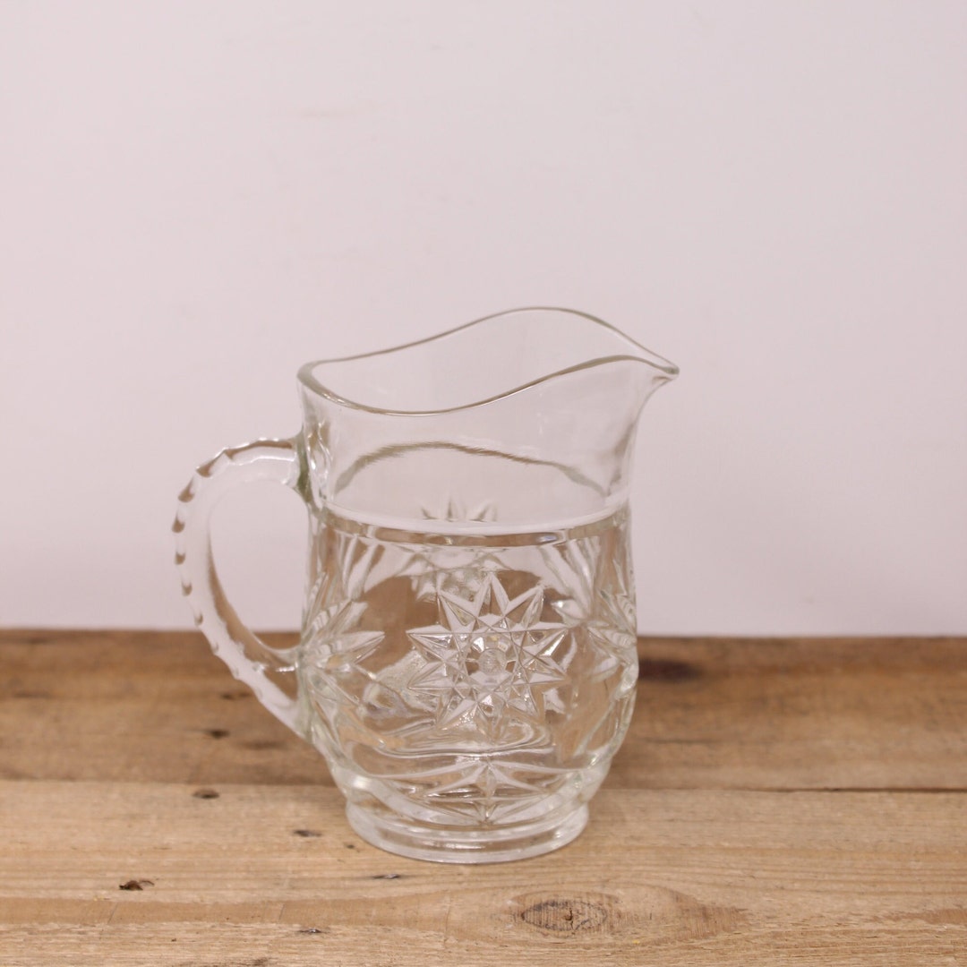 Vintage Prescut Clear Glass Pint Pitcher by Anchor Hocking - Etsy