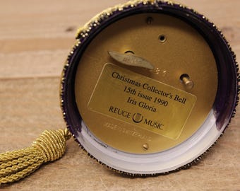 Vintage Reuge Musical Christmas Bell - Switzerland - Iris Gloria