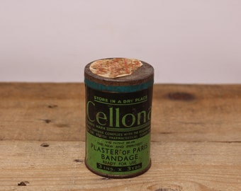 Vintage - Cellona Plaster of Paris Bandage - Metal Collectable Advertising Tin
