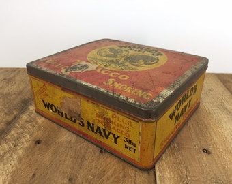 World's Navy - Tobacco Tin (empty)