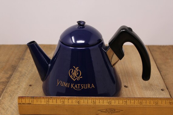 Cobalt blue top tea kettle
