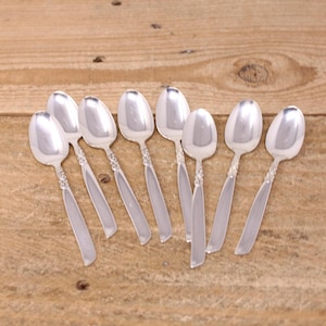 8 Vintage "South Seas" - Silver Plate Demitasse Spoons by Community
