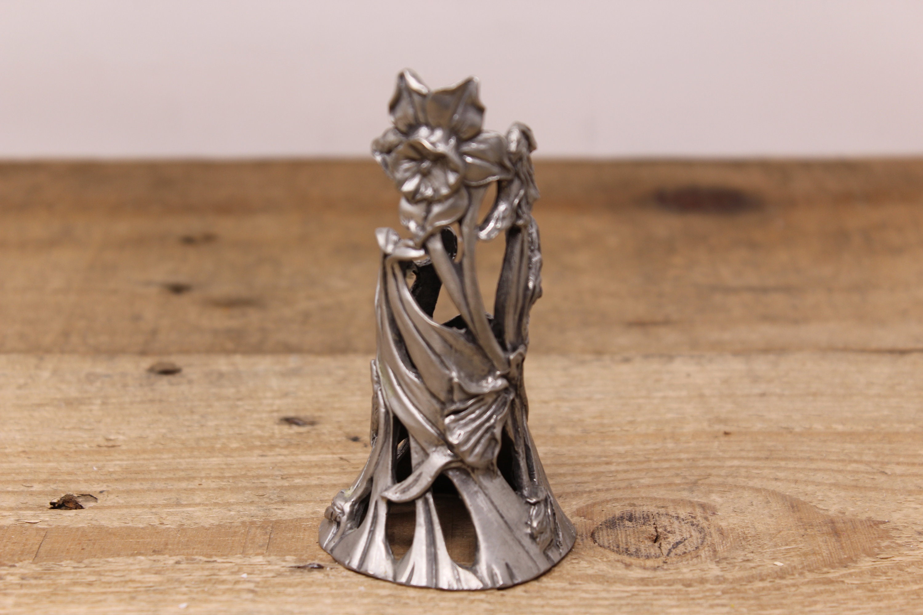 Vintage Seagull Pewter Daffodil Design Candle Holder - Etsy