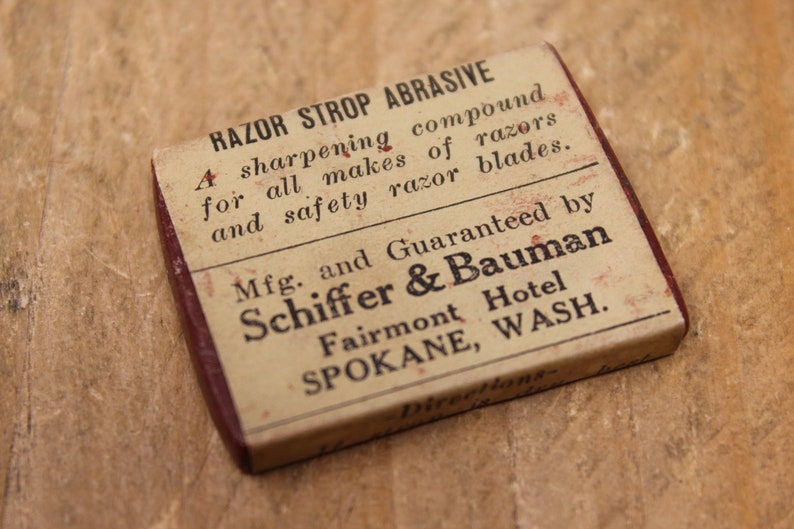 Vintage Everready Razor Strop Abrasive Compound Etsy