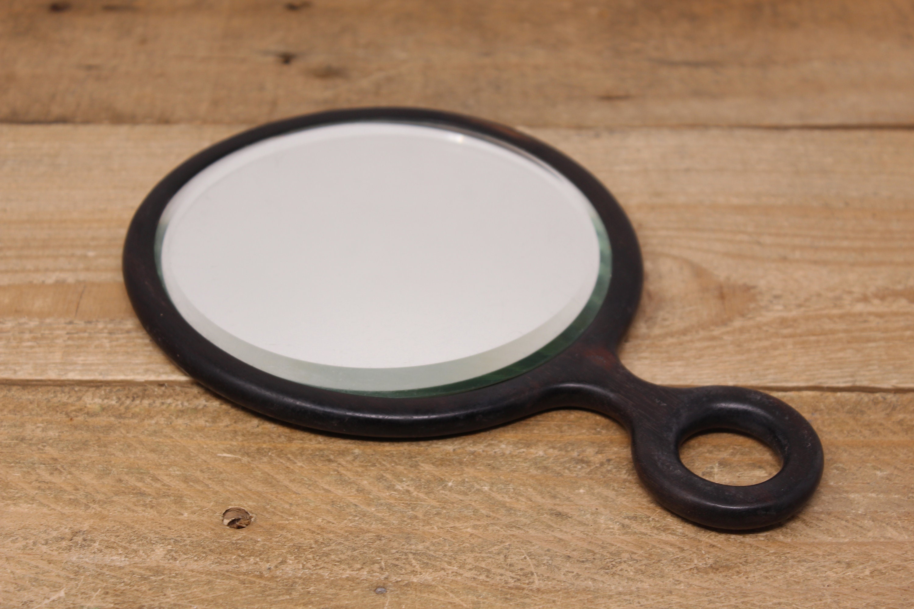 Antique Real Ebony Hand Mirror - France - Etsy