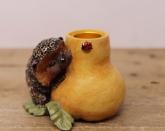 Bramble & Clover Holiday - Hedgehog and Ladybug Candle Holder - Collectables by Innovation