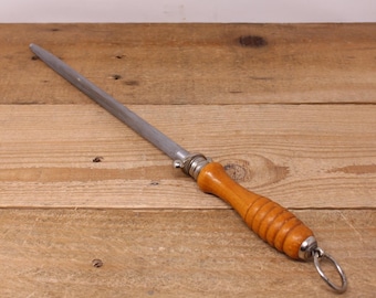 Vintage 15 " Zwilling Butcher's Sharpening Steel - Henckel's - Solingen - Germany