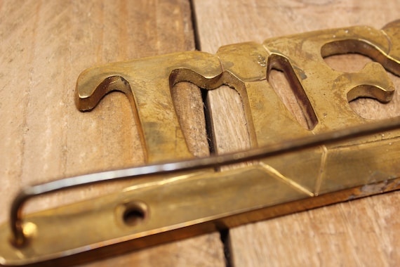 brass storage and organization Vintage wall mounted Ties rack brass storage and organization Vintage wall mounted Ties rack