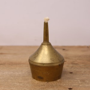 Small Vintage Brass Oil Light / Lamp