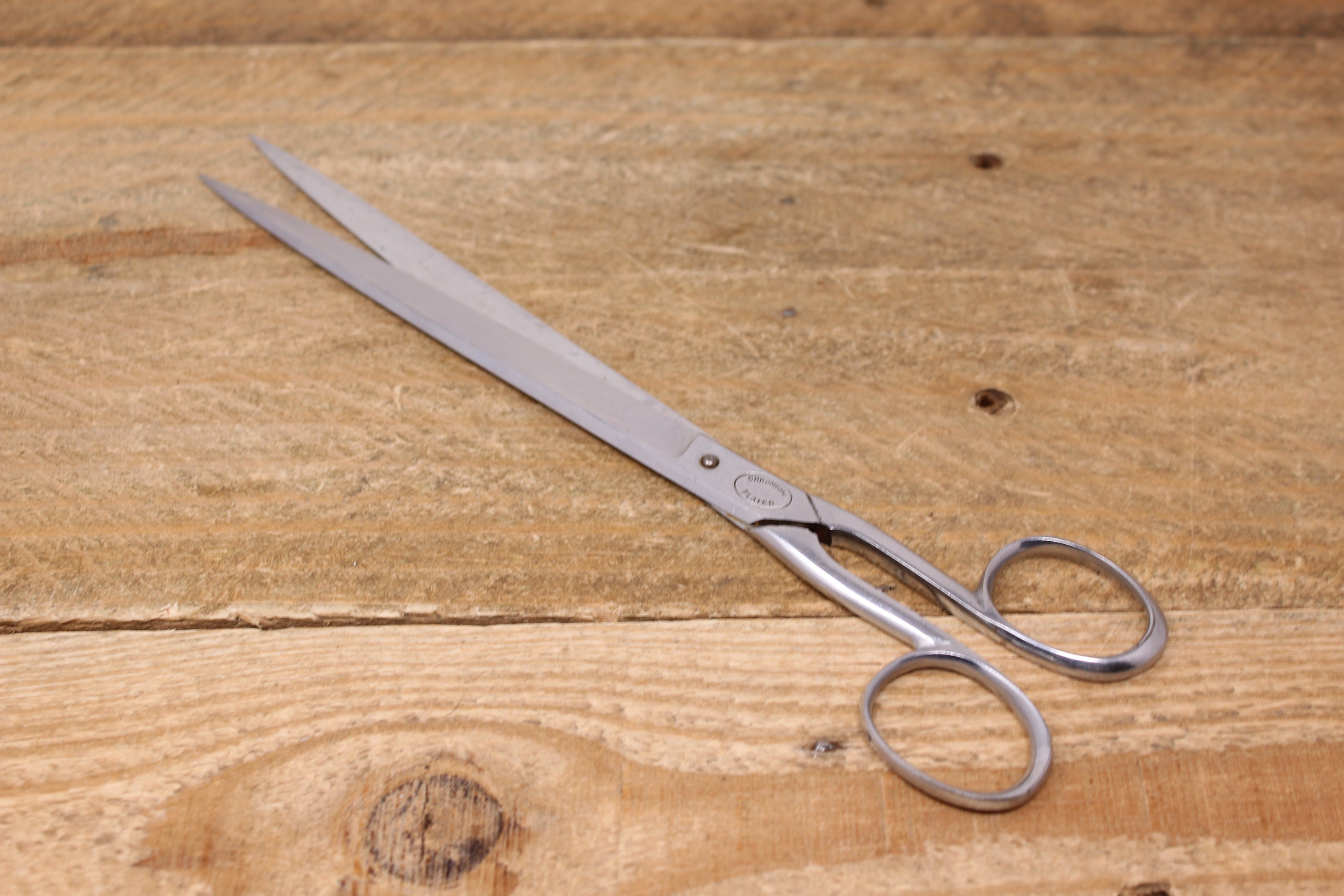 Antique IXL Wostenholm - Chromium Plated Long Blade Scissors