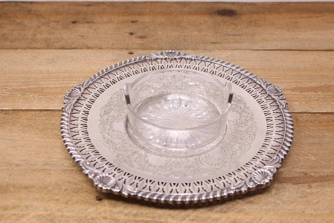 Vintage Henry Birks & Sons - Rideau Plate Etched and Pierced Round ...