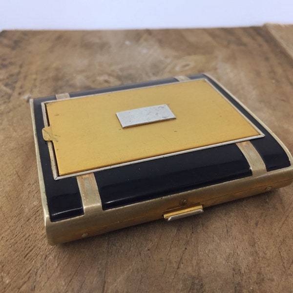 Art-Deco Cigarette Case & Mirror Compact Case ca. 1920/30s