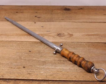 Vintage 17.75 " Butcher's Sharpening Steel - Chrom Vanadium - Solingen - Germany