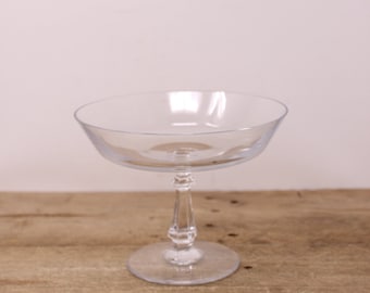 Vintage Concerto by Val St. Lambert - Clear Crystal Pedestal Compote /Candy Bowl - VSL