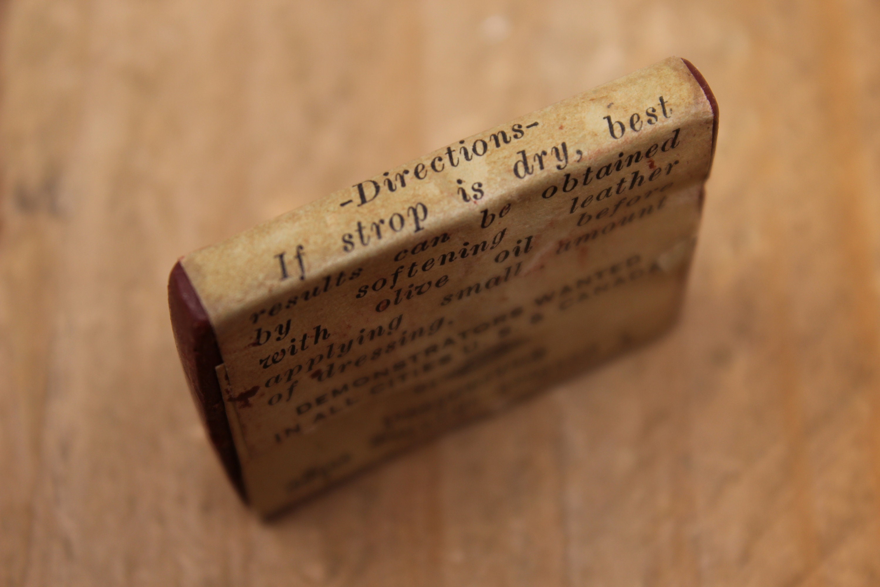 Vintage Everready Razor Strop Abrasive Compound Etsy