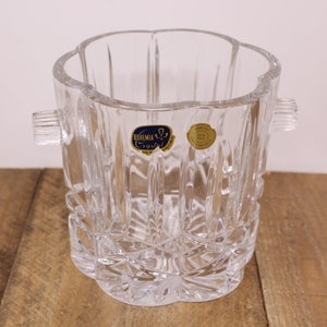 Vintage Bohemia Crystal Ice Bucket / Wine Chiller - Czech Republic