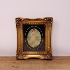 Vintage Gold Color Rectangle Framed &quot;Pinkie&quot; - Print by Thomas Lawrence