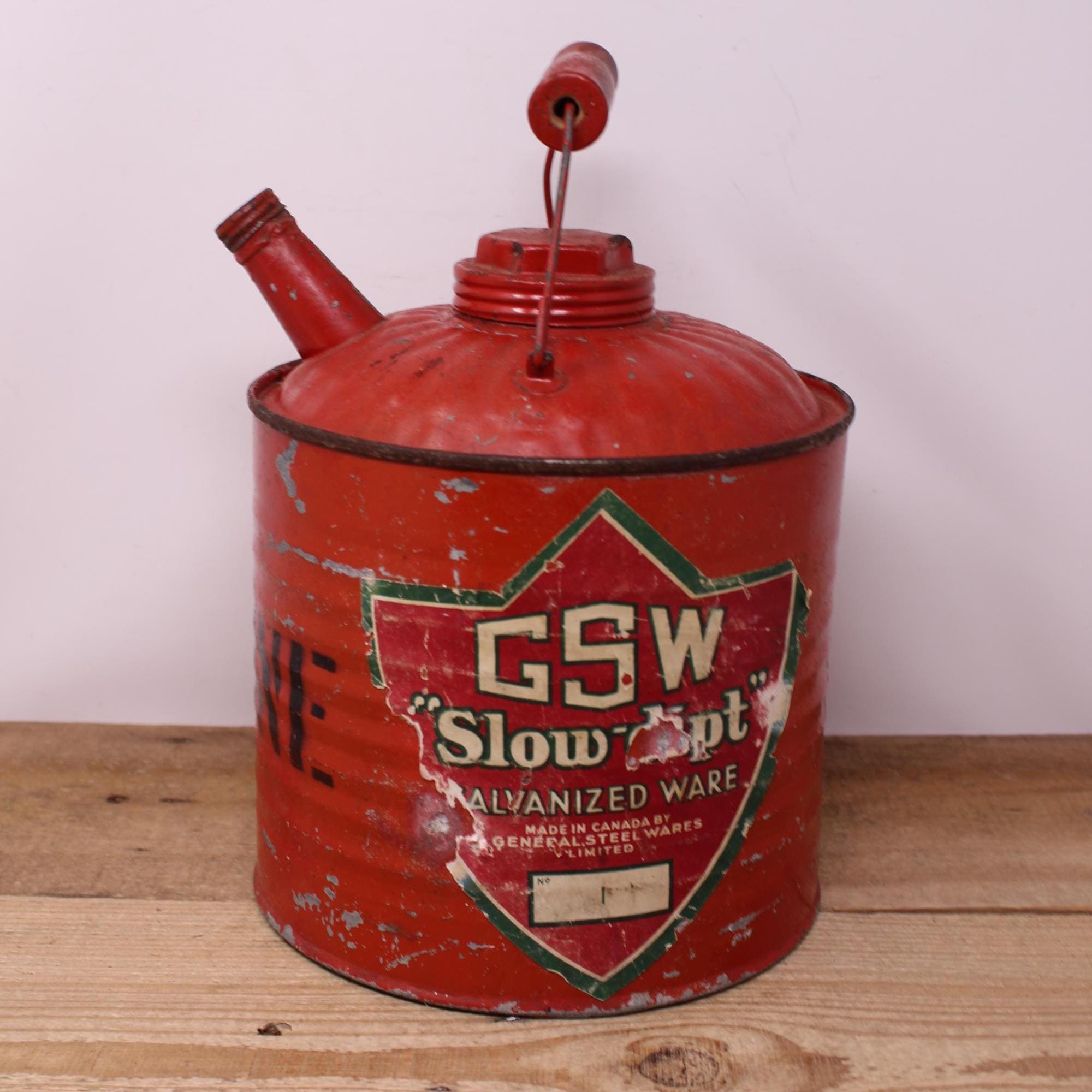 Vintage Metal Gasoline Can - Etsy